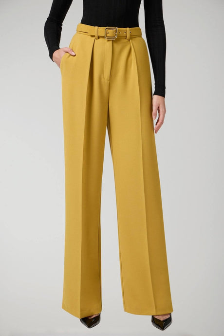 Elisabetta Franchi women's lightweight crepe trousers with belt