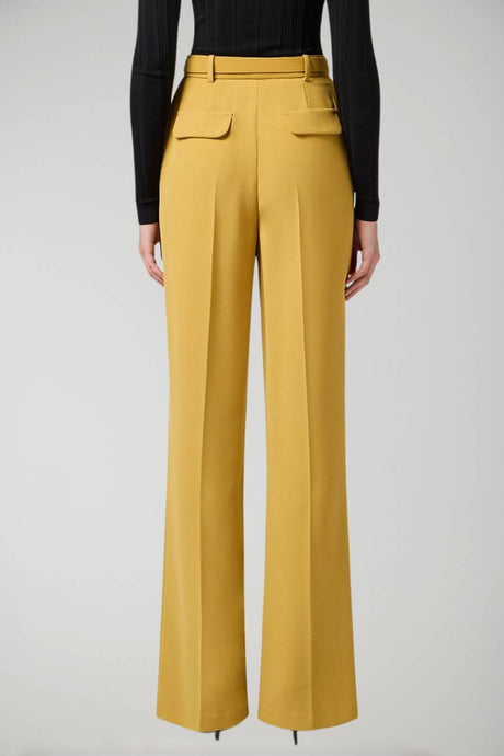 Elisabetta Franchi women's lightweight crepe trousers with belt