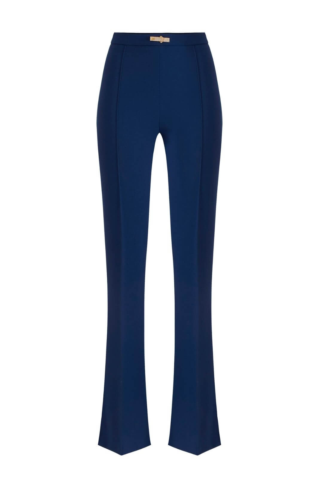 Elisabetta Franchi women's flared trousers in lightweight double crepe