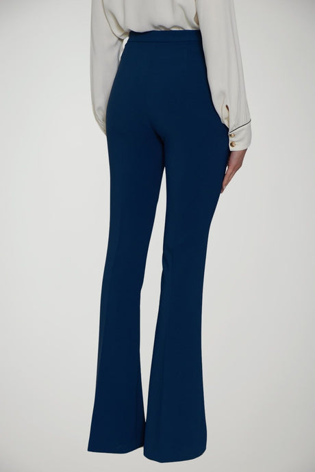 Elisabetta Franchi women's flared trousers in lightweight double crepe