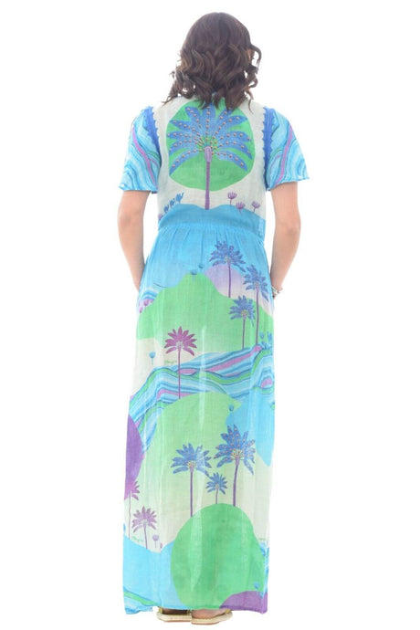 Vestido de Mujer Pin Up con Escote en Pico