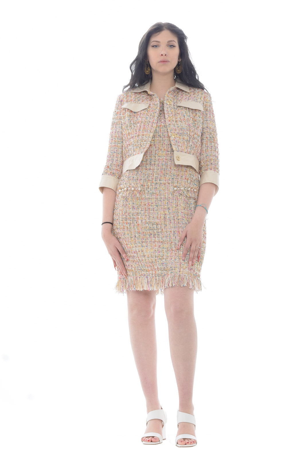 X'S Milano Women's tweed dress