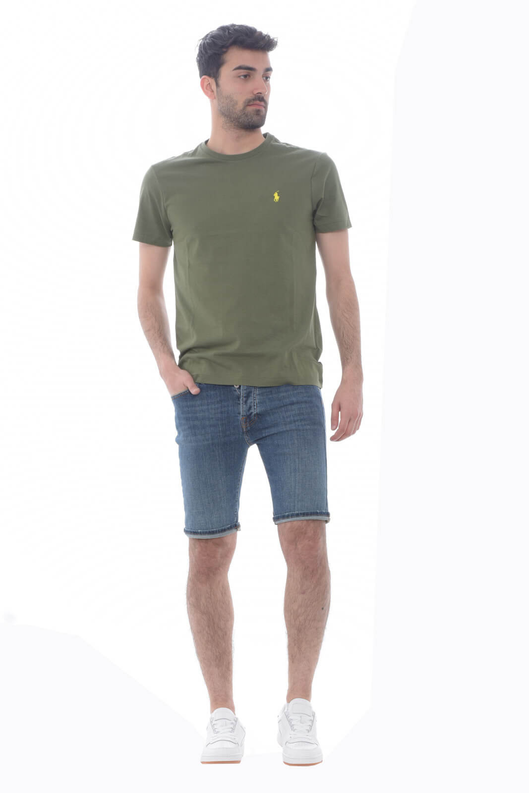 Roy Roger's men's Bermuda shorts 529 MAN Denim Elast SEA