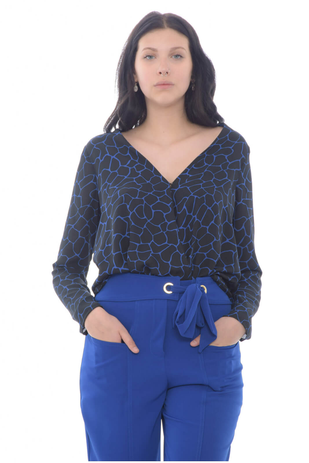 X'S Milano Blusa Donna incrociata davanti
