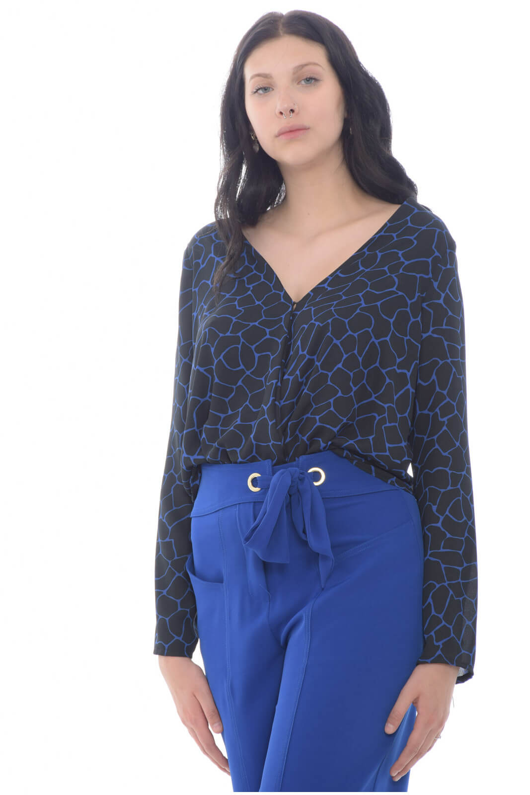 X'S Milano Blusa Donna incrociata davanti