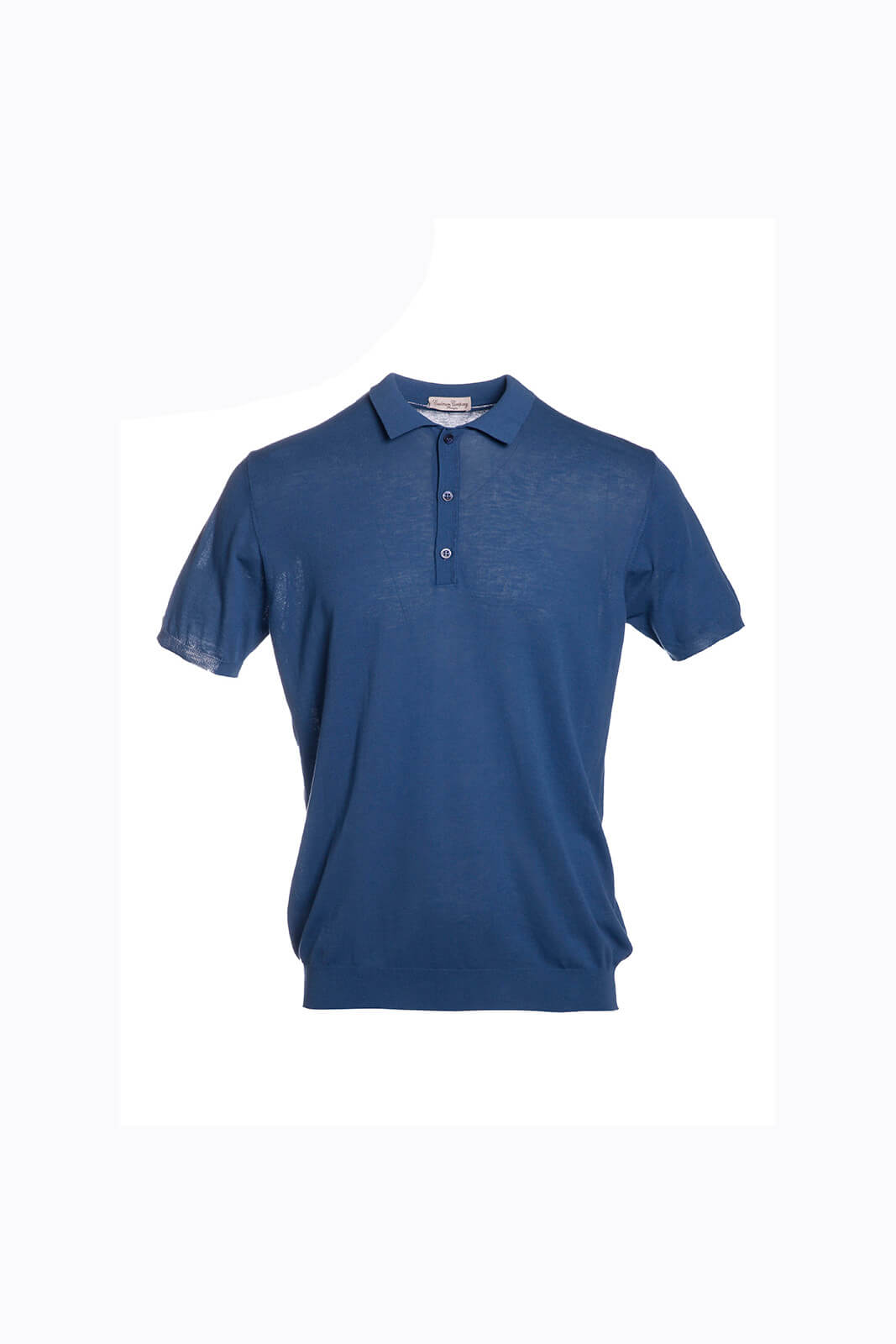 Cashmere and Company men's yarn polo shirt