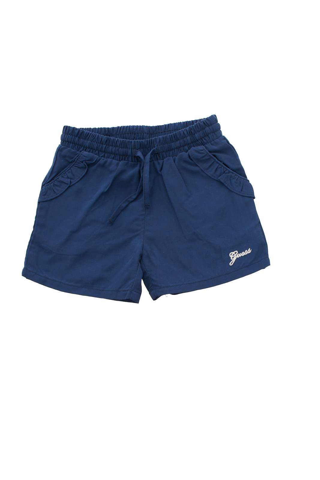 Guess Pantalón corto de niña con volantes en los bolsillos