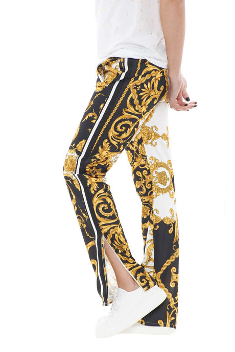 Pantalón de mujer Parosh estampado con bandas laterales