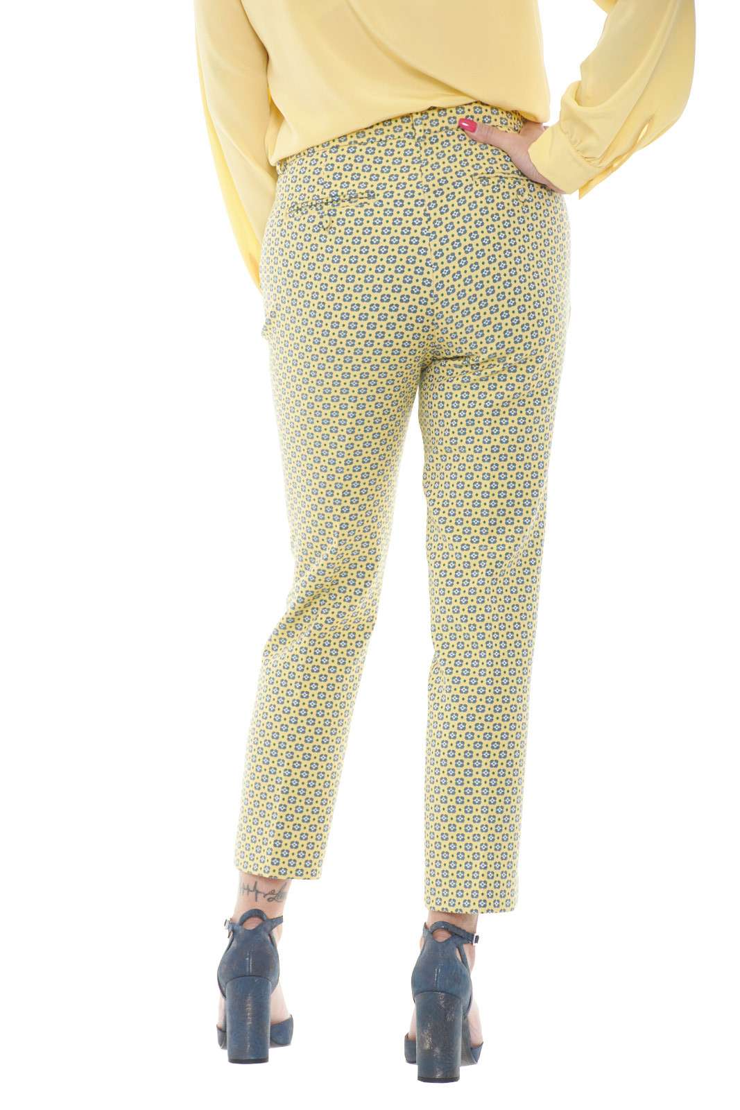 Weekend MaxMara pantaloni donna ONORE a fantasia floreale