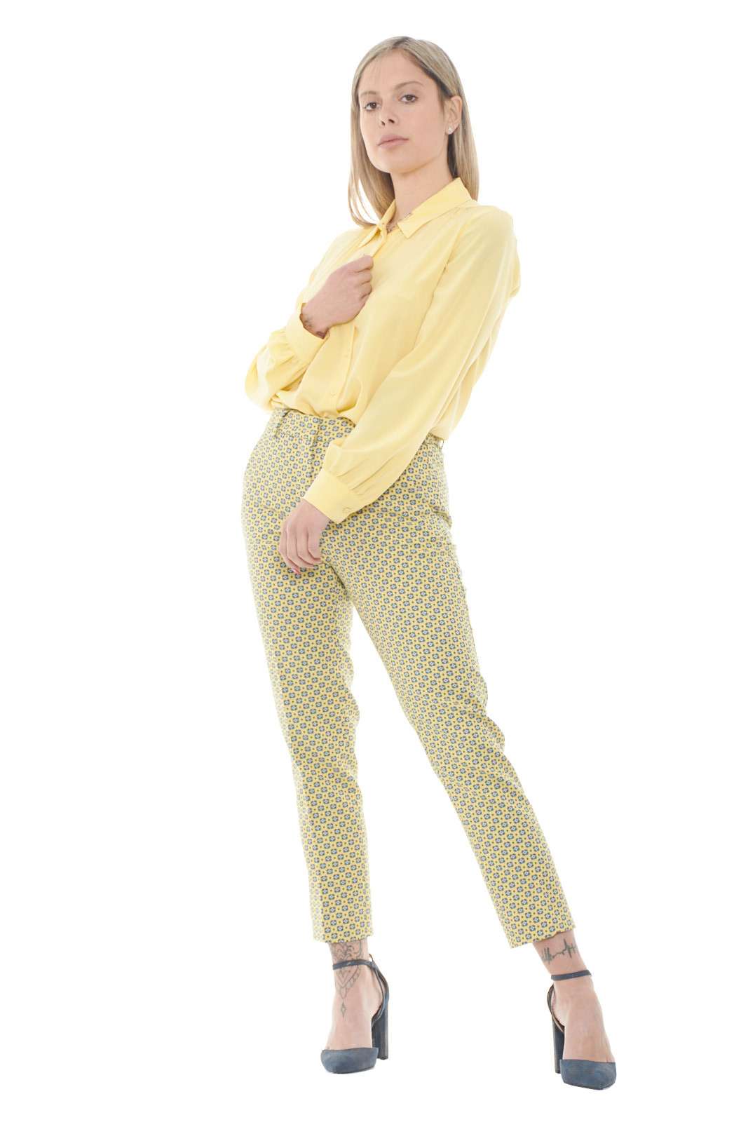 Weekend MaxMara pantaloni donna ONORE a fantasia floreale