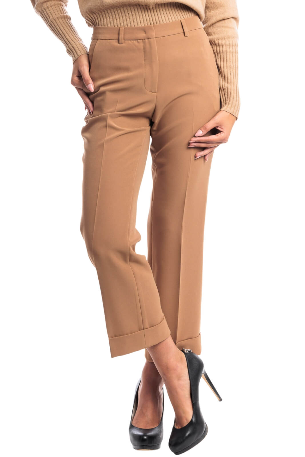 Seventy Pantalone Donna chino con risvolto