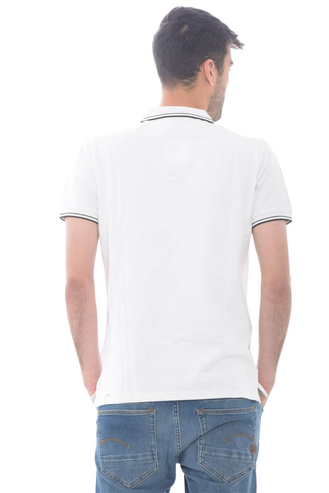 Cashmere Company polo uomo con righina