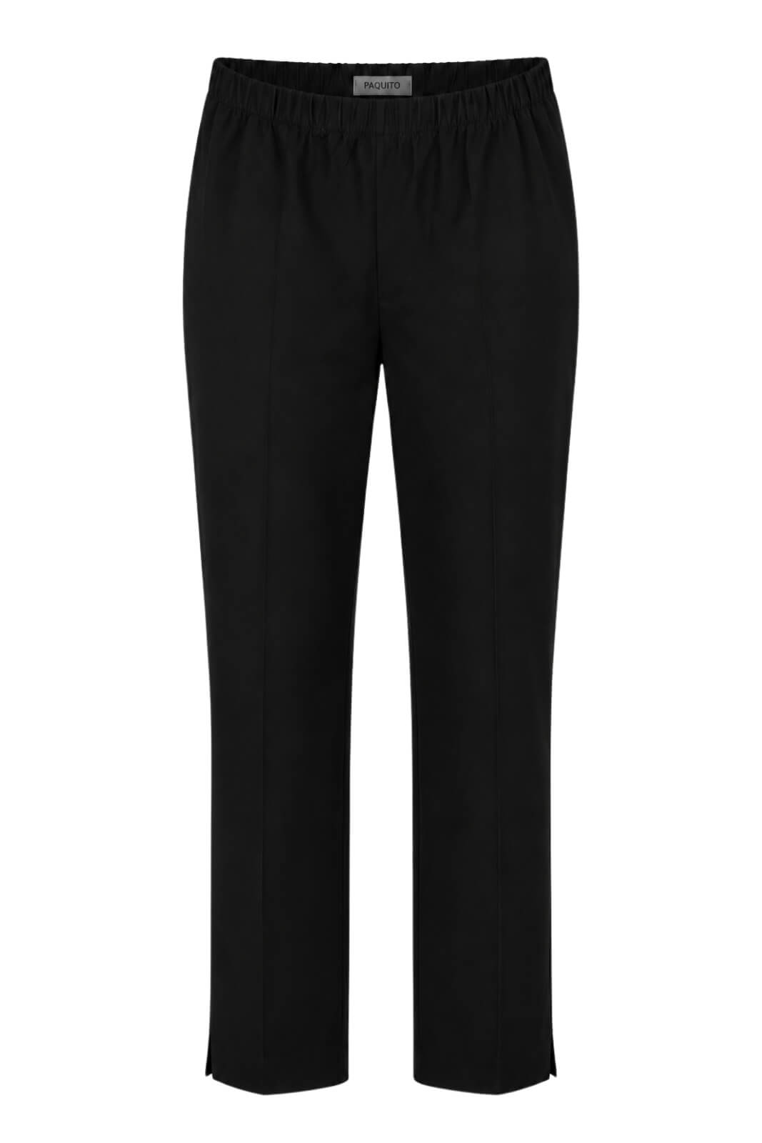 Paquito Pantaloni Donna con Vita Elasticizzata a Gamba Dritta