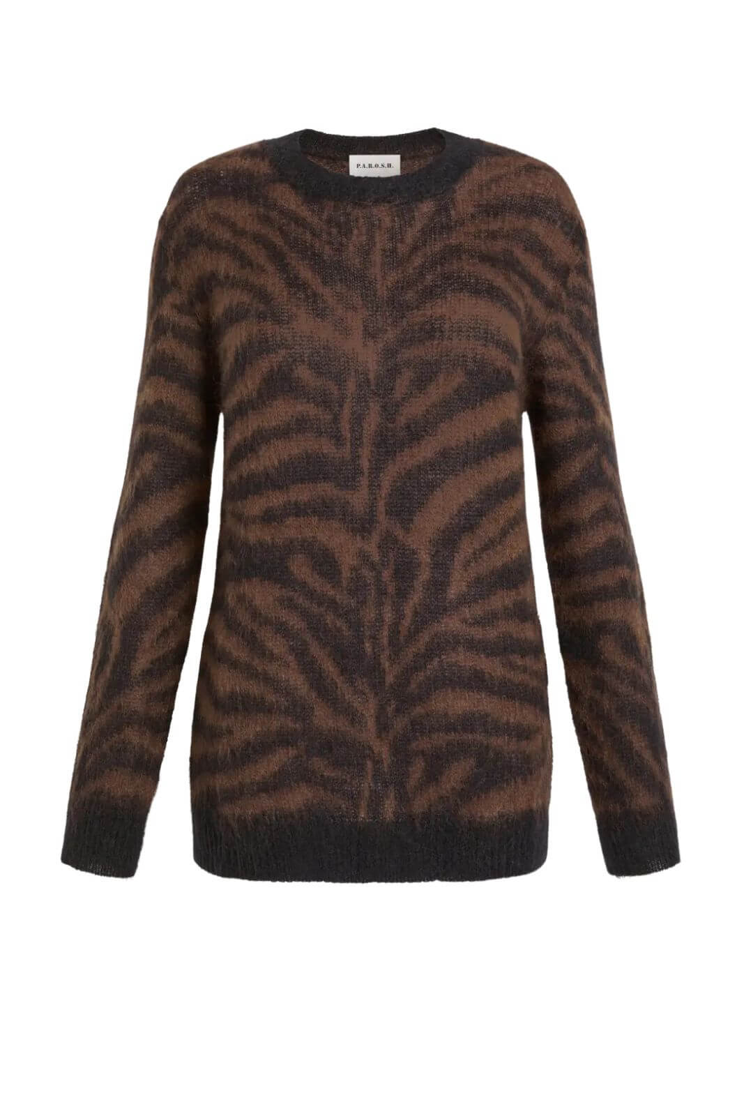 Parosh Maglia Donna in jacquard fantasia animalier