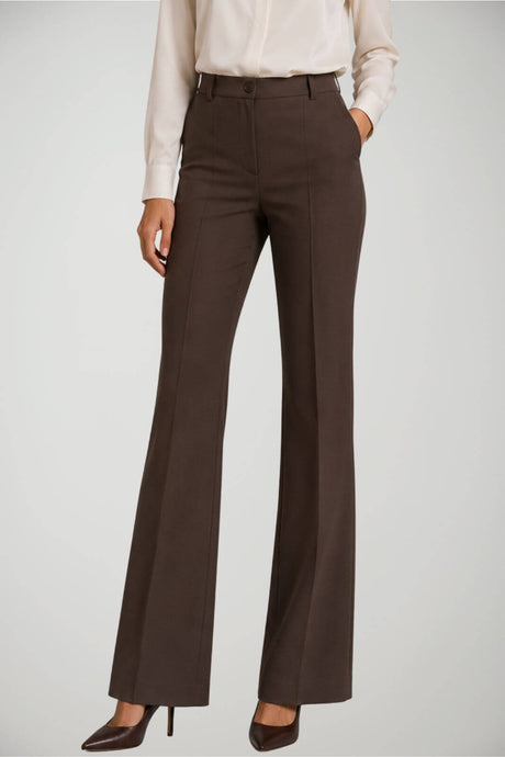 Parosh Pantaloni Donna in gabardina a zampa