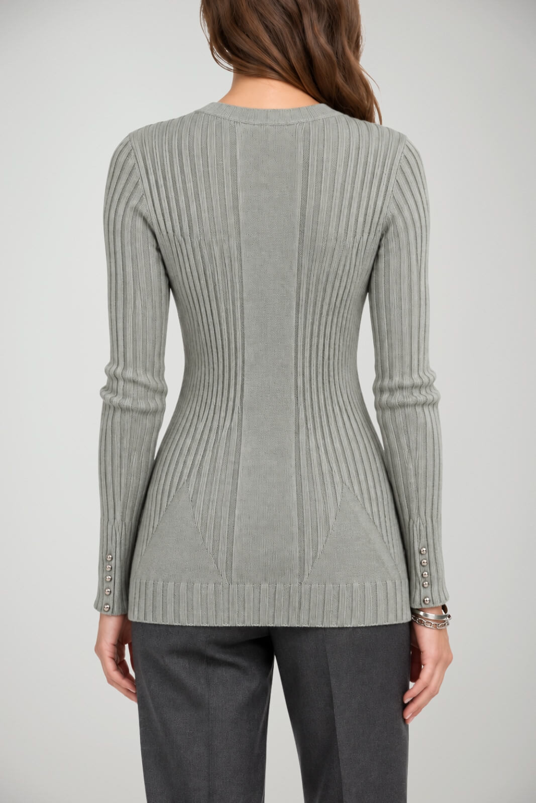 Patrizia Pepe Maglia Donna Stretch a Coste