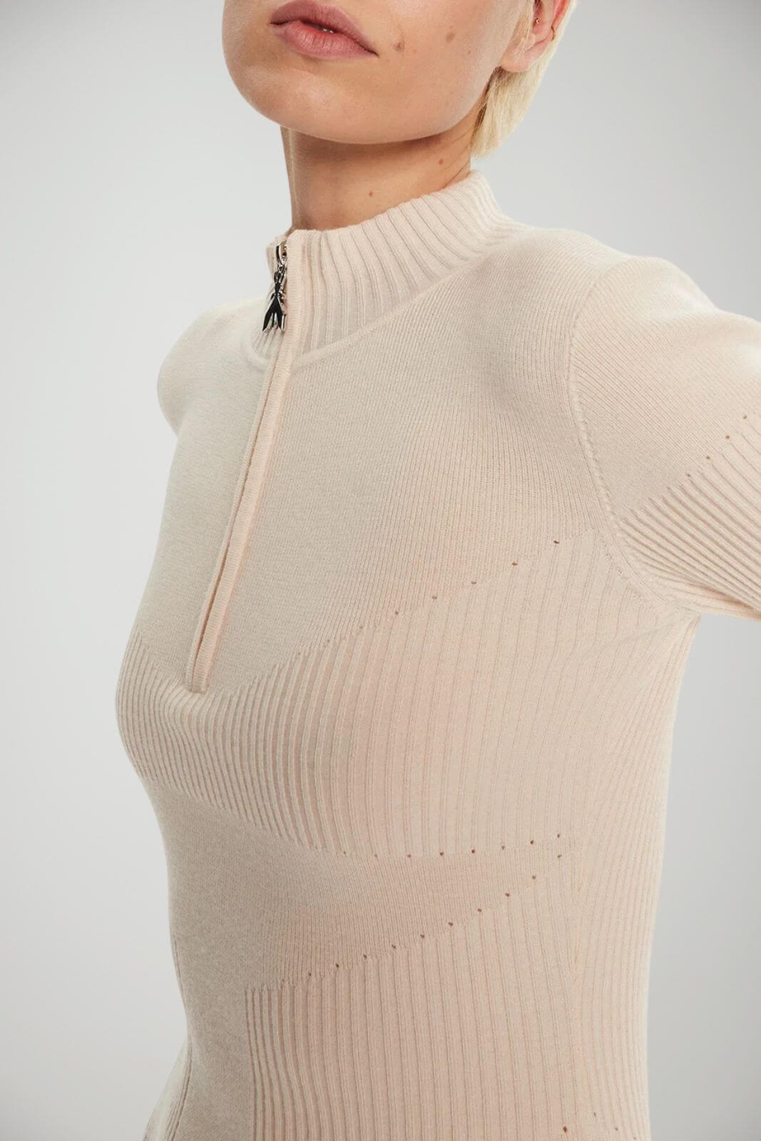Patrizia Pepe Abito Donna in Maglia con Inserti a Costine
