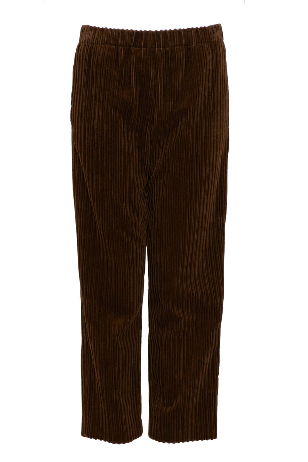 Pantalone donna PDR in velluto slip on fronte