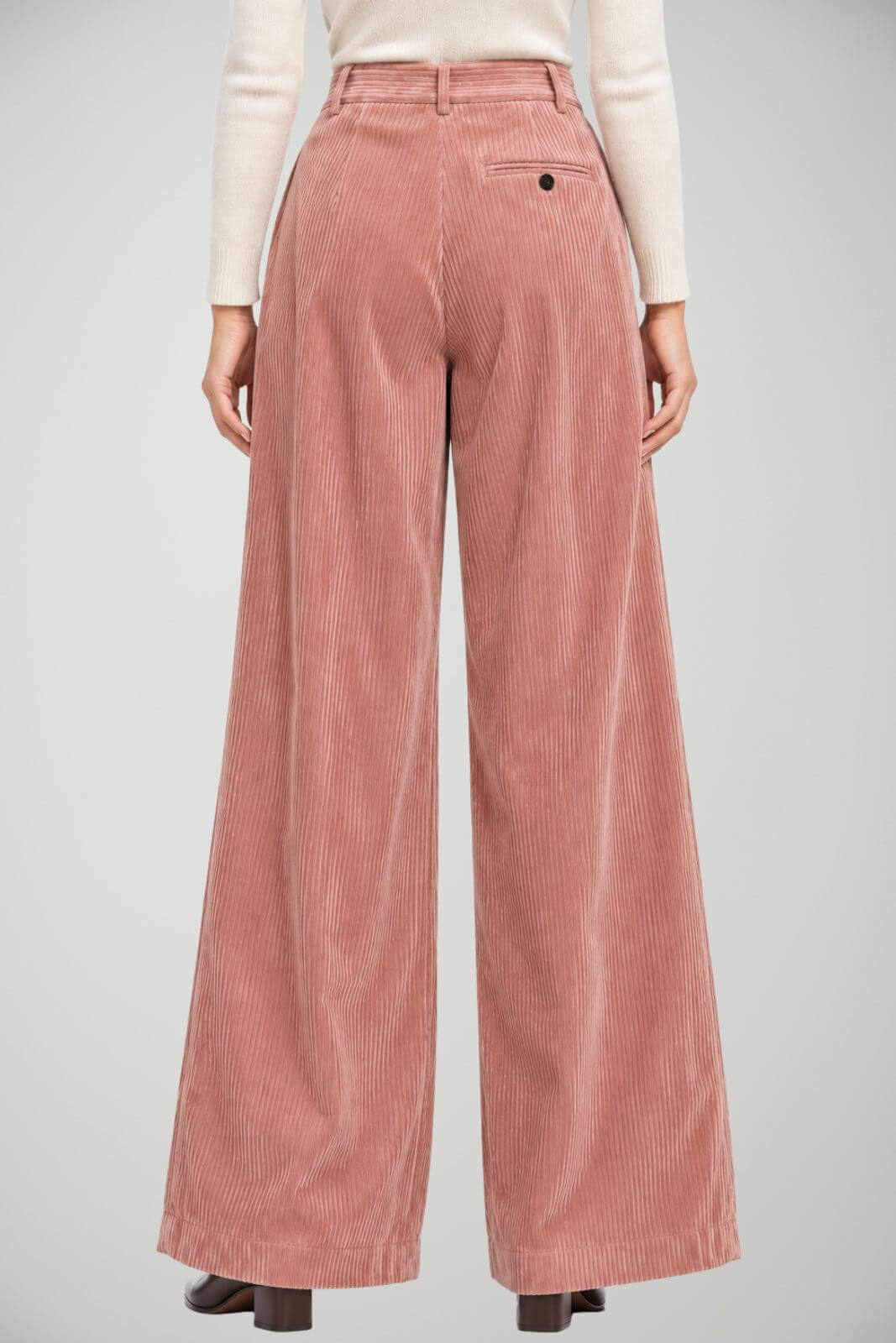 Phisique Du Role Pantaloni Donna wide leg in Velluto a Coste