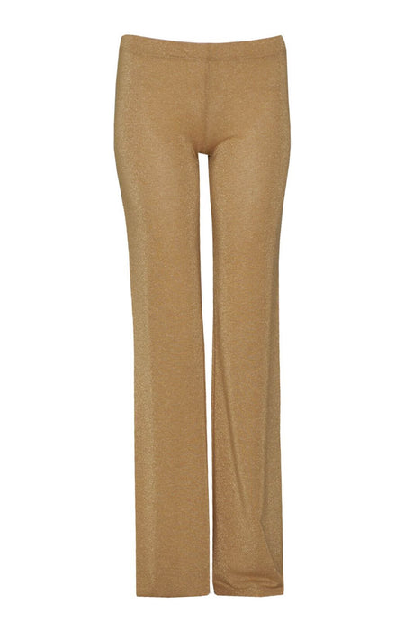 Pantaloni da donna Pho Firenze in maglia con lurex