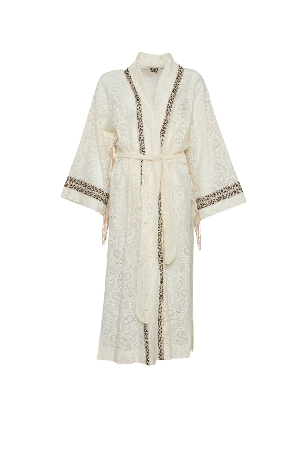 Pho Firenze Kimono Donna Pizzo Lurex Fronte