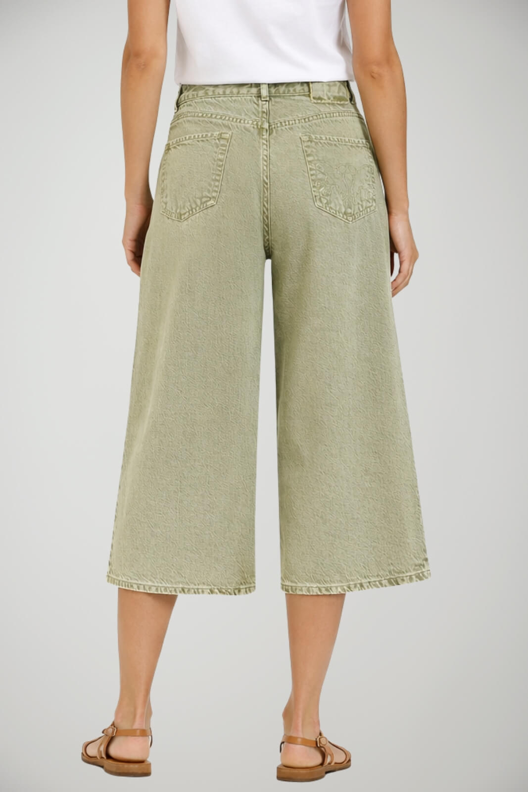 Bermuda da donna Pinko in denim wide leg