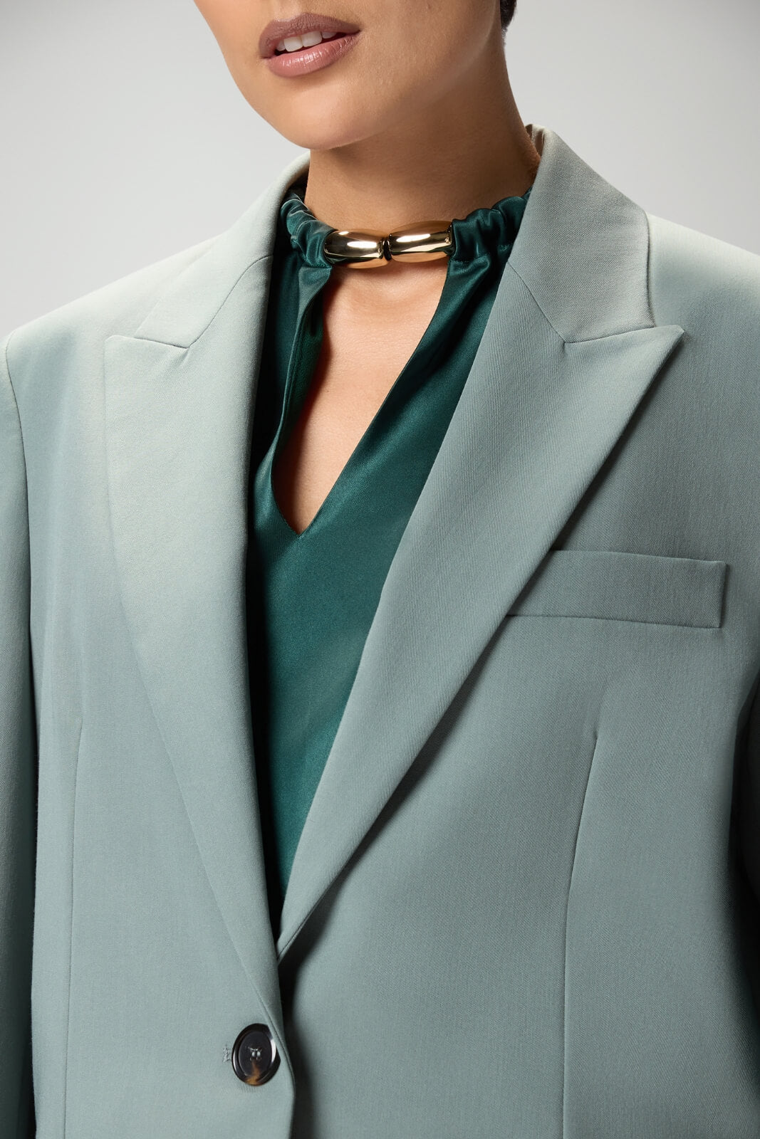 Blazer da donna Pinko monopetto con collo rever oversize dettaglio