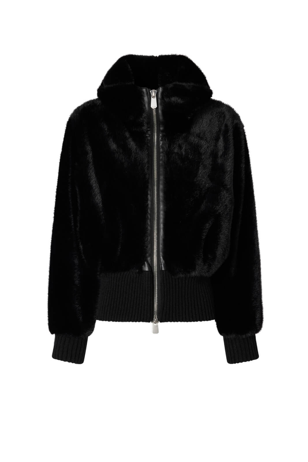 Bomber donna Pinko in pelliccia sintetica Aspen con cappuccio fronte