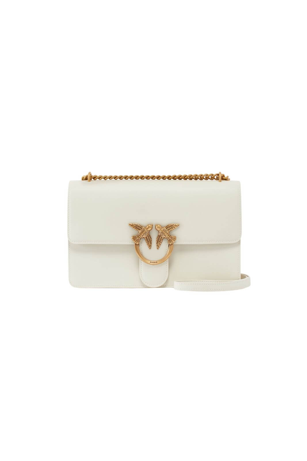 Borsa Pinko Donna Love Bag Bianca e Oro