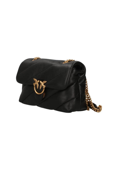 Pinko Borsa Donna Love Puff Mini Nappa / Nero-Oro