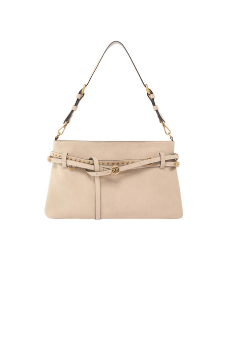 Borsa da donna Pinko in suede con cinture borchiate