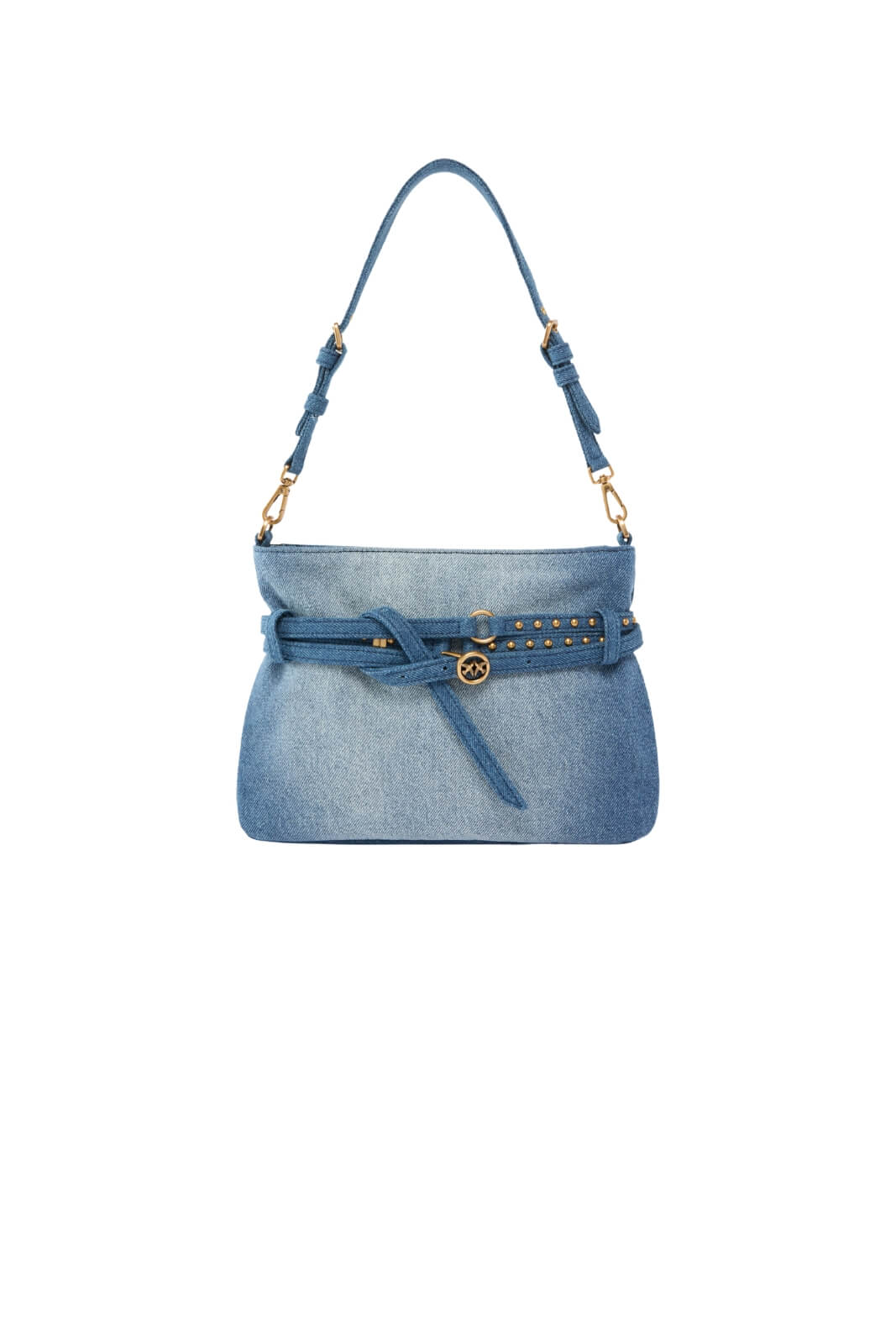 Borsa da donna Pinko in denim con cinture