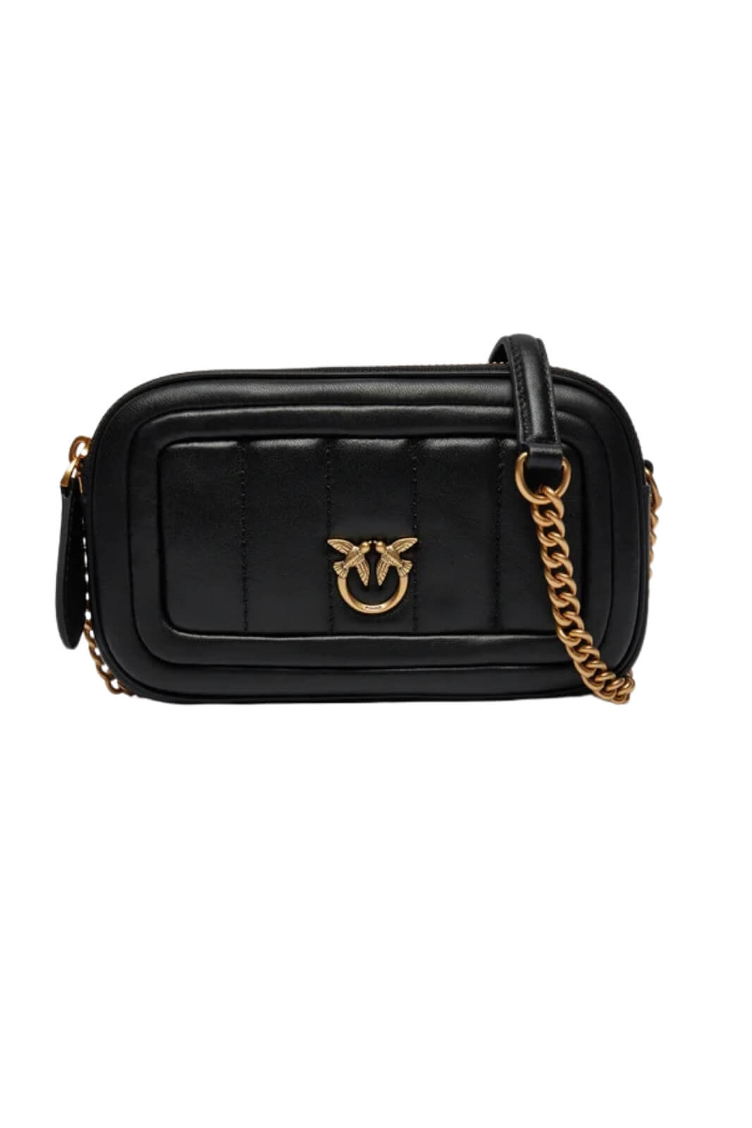 Borsa da donna Pinko in nappa con tracolla e logo