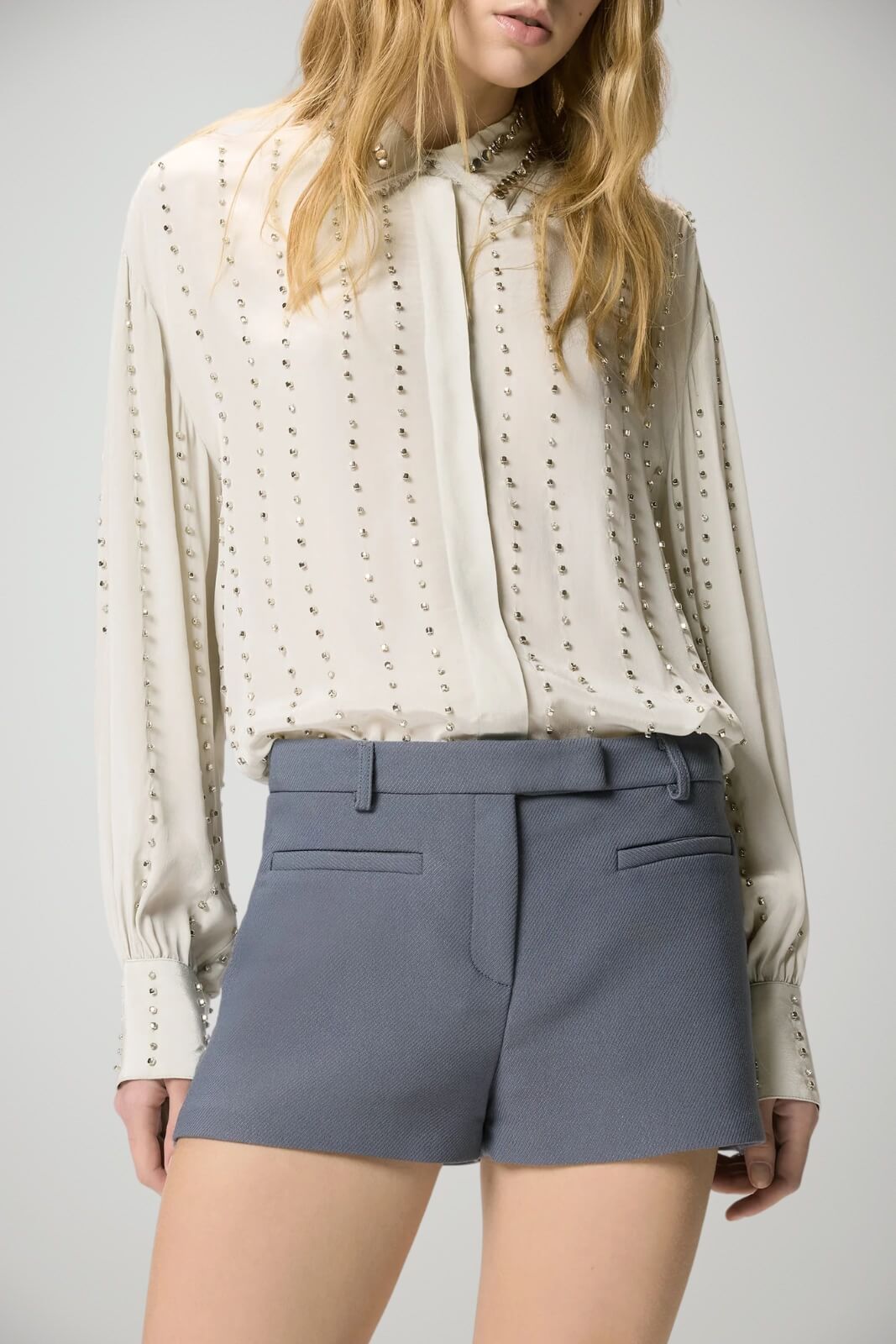 Camicia da donna Pinko in crepe con strass