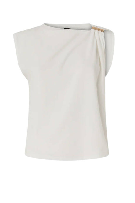 Canotta da donna Pinko smanicata con dettaglio gioiello