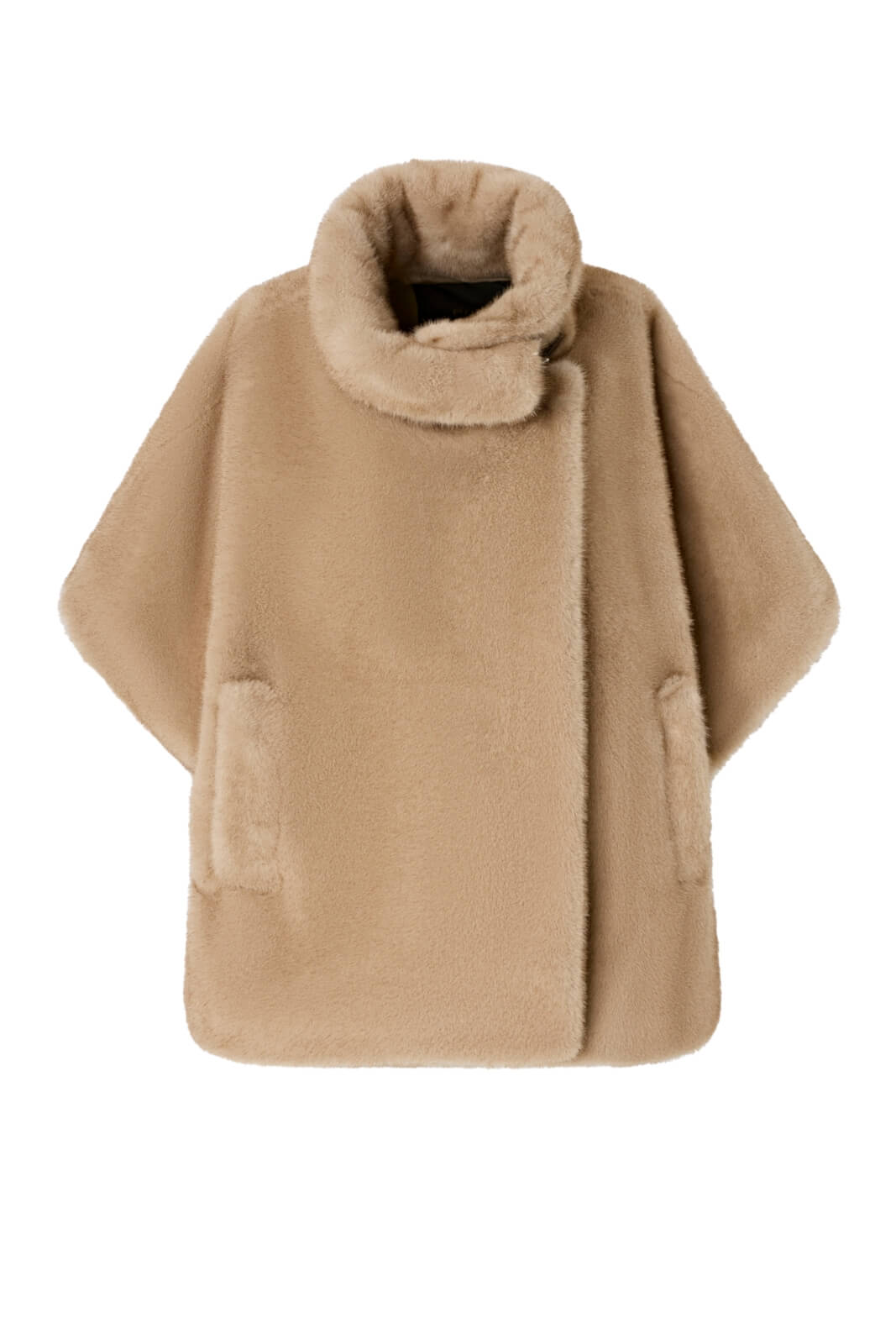 Cappa da donna Pinko a maniche corte in pelliccia sintetica fronte