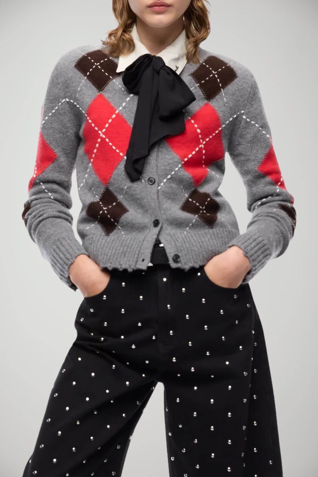 Pinko Cardigan Donna a rombi