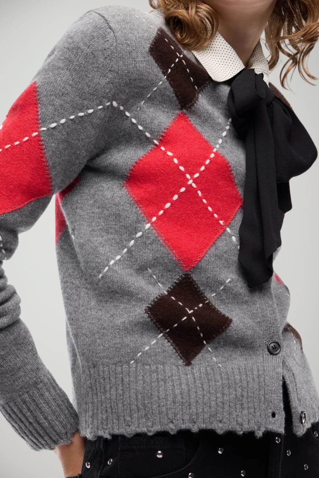 Pinko Cardigan Donna a rombi