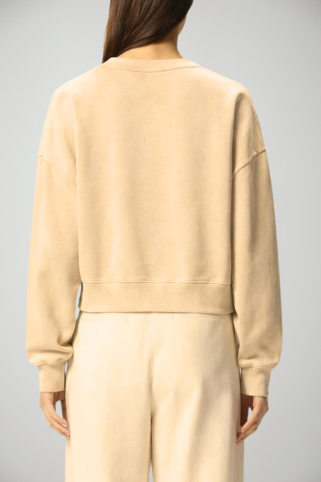 Felpa da donna Pinko cropped con fiori applicati