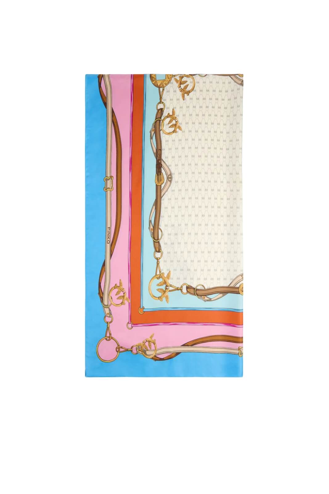 Foulard da donna Pinko in misto seta con stampa multicolore