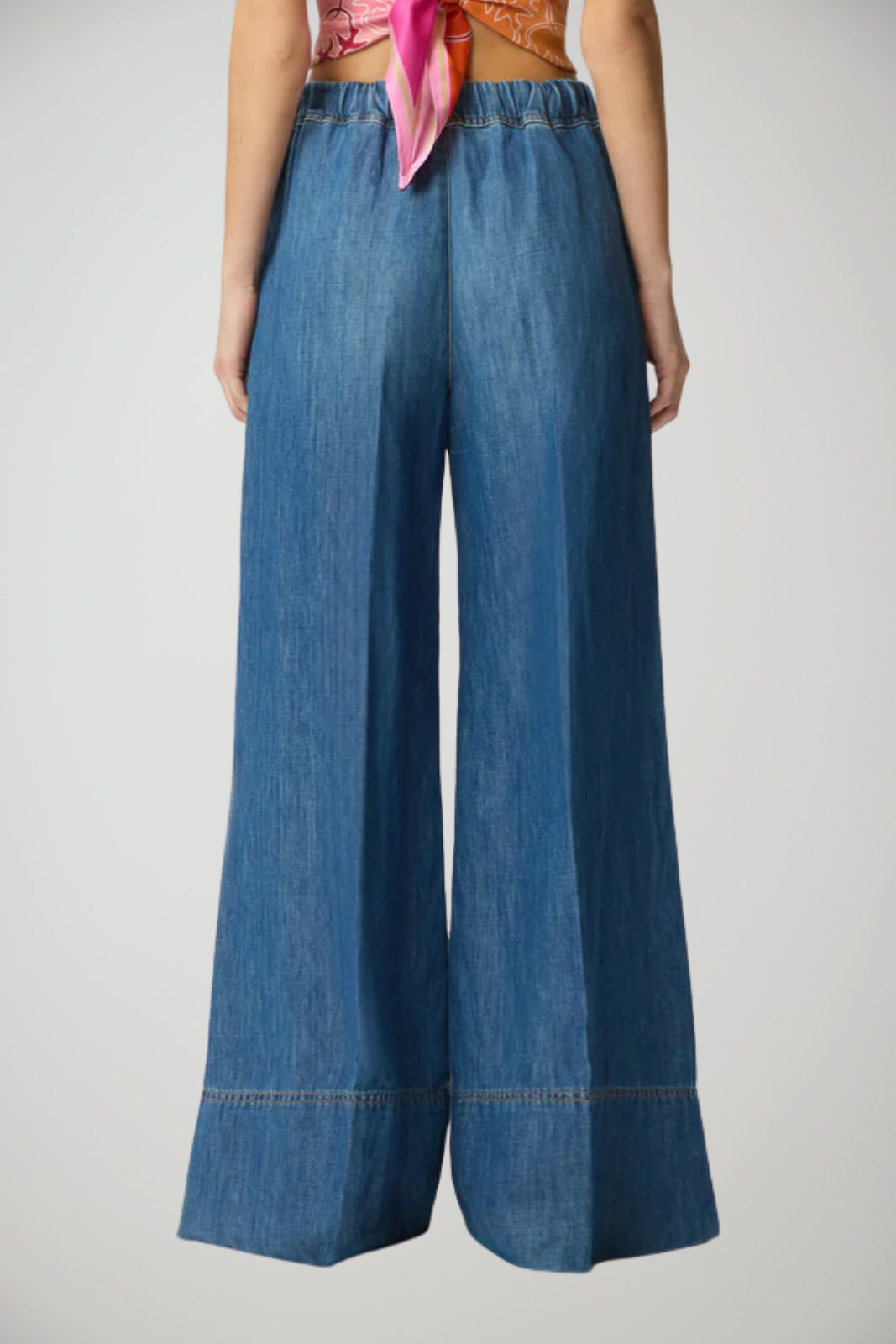 Pinko Jeans Donna Wide Leg in misto lino