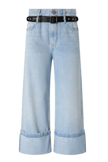Jeans da donna Pinko cropped con cintura