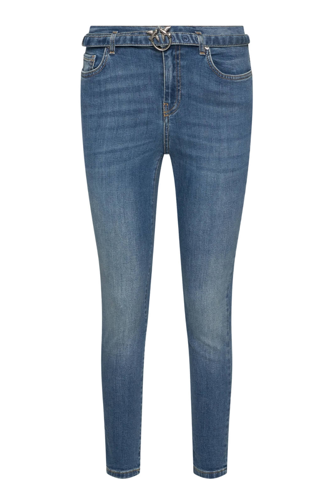 Jeans da donna Pinko Sabrina skinny fit con cintura love birds