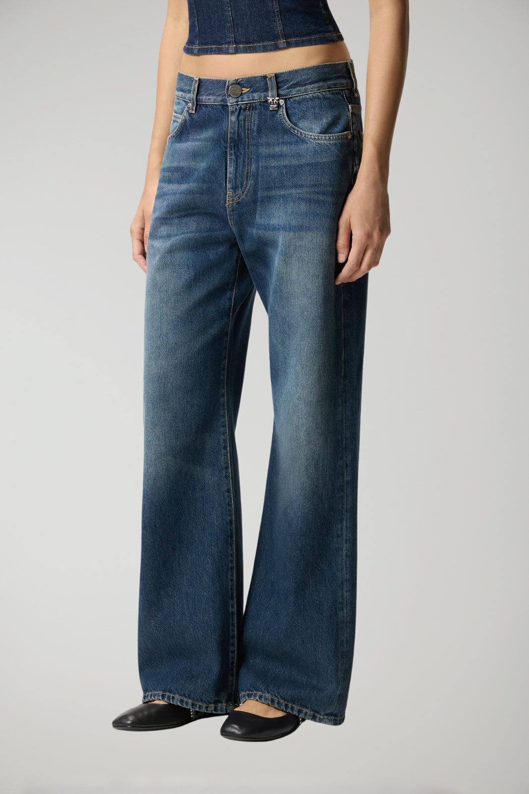 Pinko jeans donna WANDA wide leg