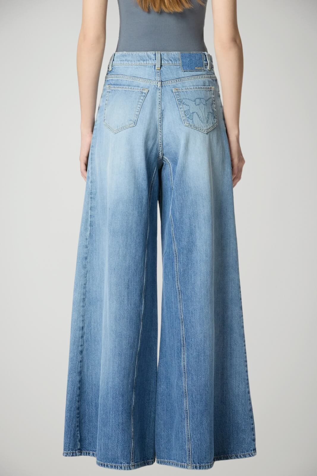 Jeans da donna Pinko wide leg cinque tasche