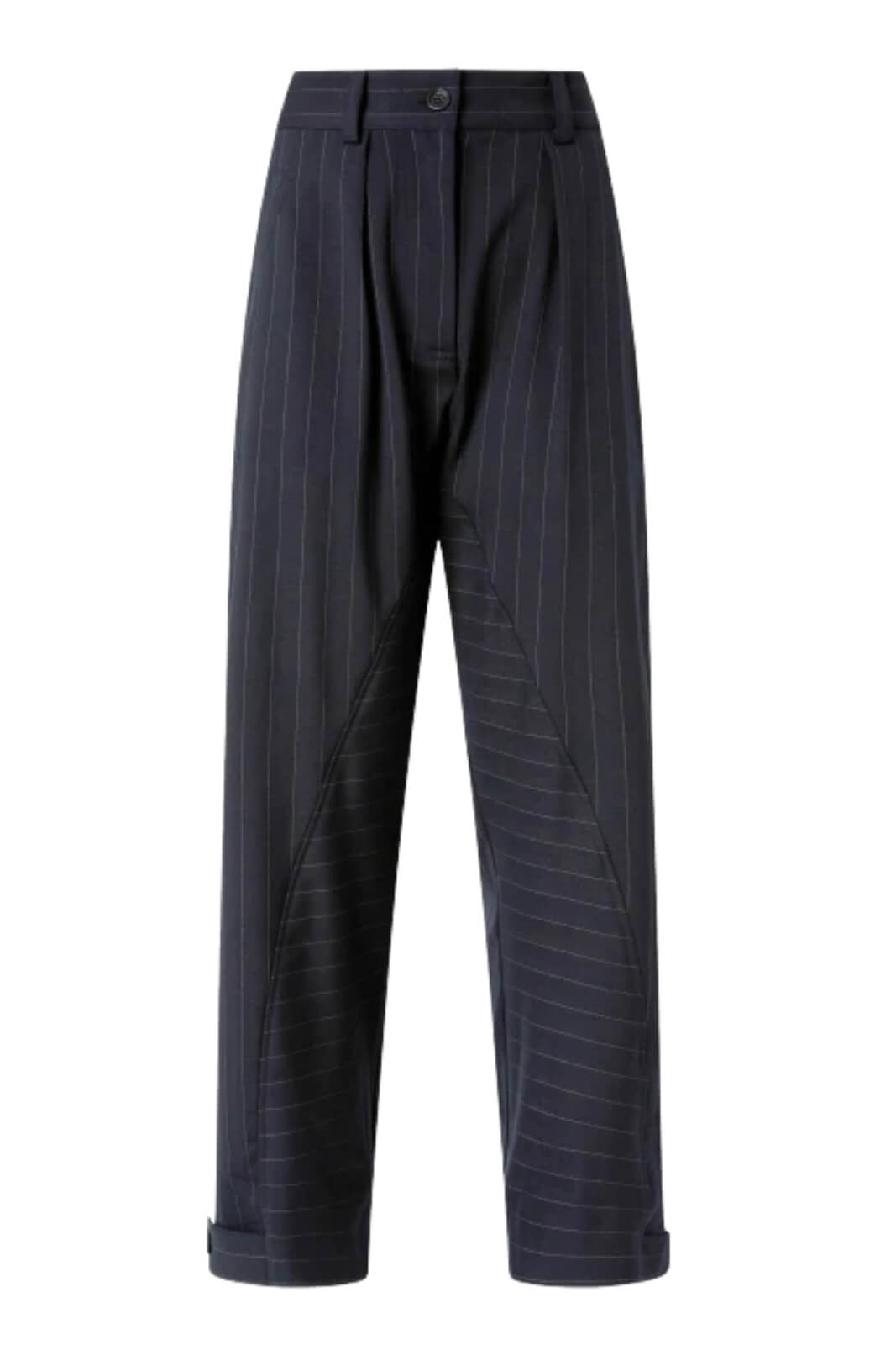 Pantaloni da donna Pinko ballon fit gessati fronte