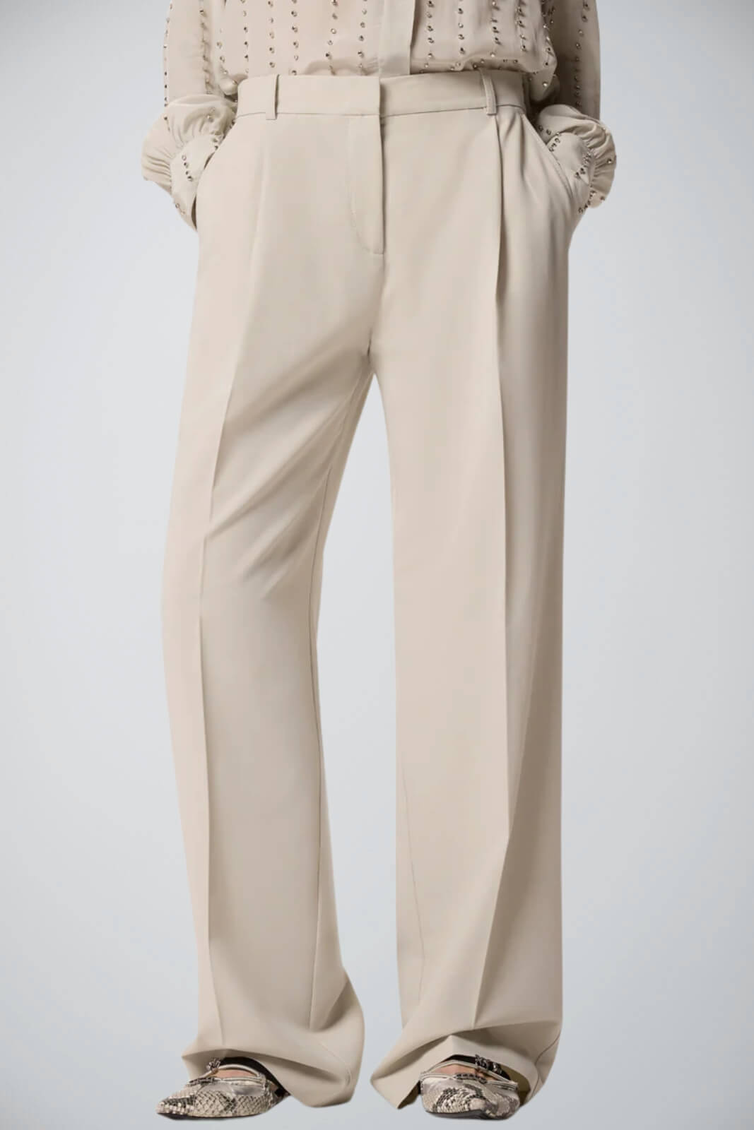 Pantaloni da donna Pinko con pences e tasche francesi