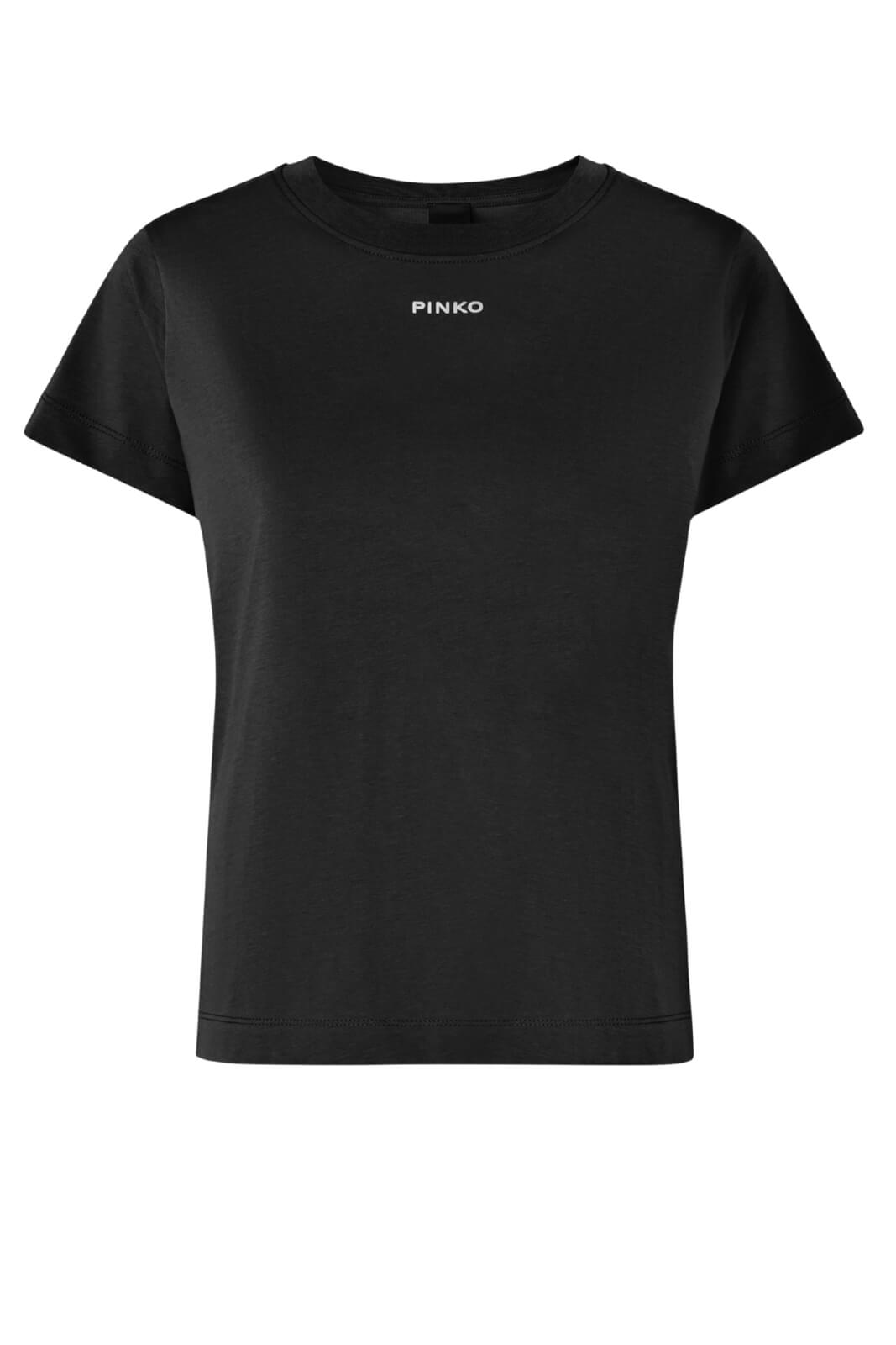 T-shirt da donna Pinko in cotone con stampa logo