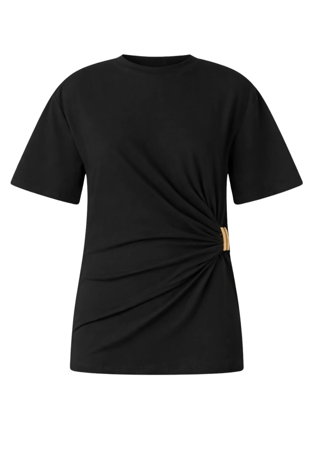 T-shirt da donna Pinko con morsetto e drappeggio sul fianco