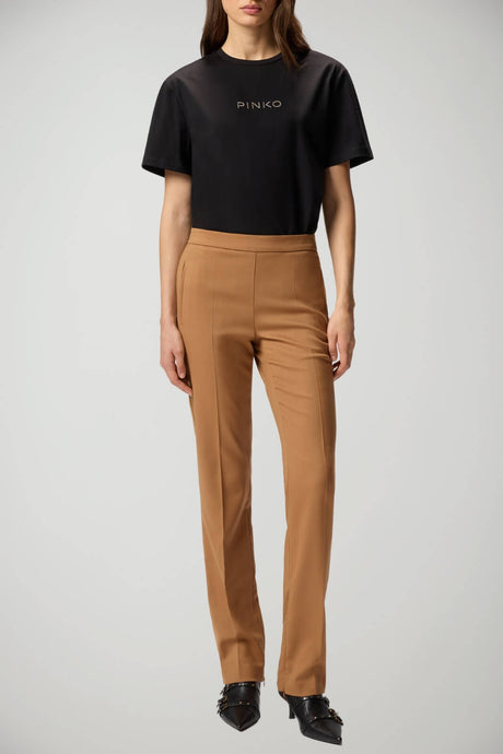 T-shirt da donna Pinko Strepitoso con strass outfit